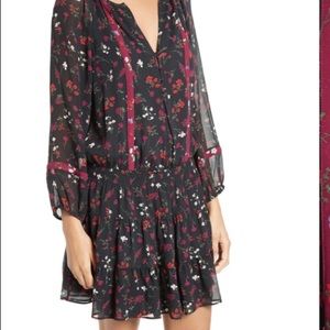 Joie Grover Floral Silk Dress
